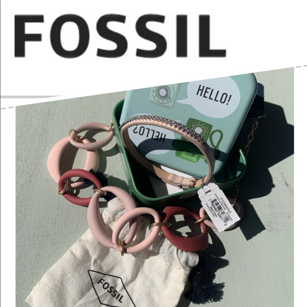 Fossil Bracelet with Matching Necklace